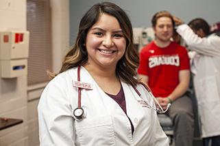 Nurse posing for a picture